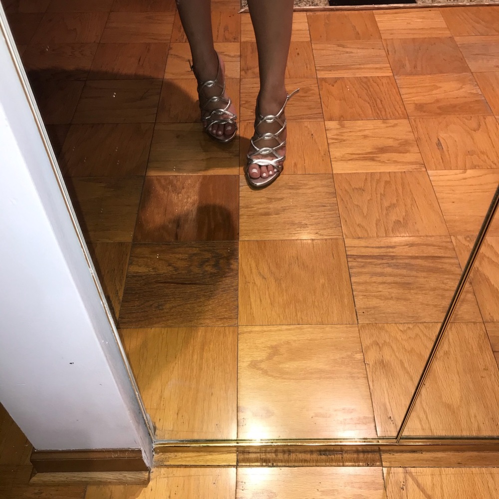 Silver heels!!
